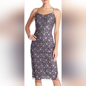 Bebe Star Lace Midi Slip Dress, VGUC, Size 12